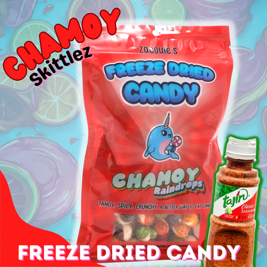 Chamoy Crunchies freeze-dried chamoy rainbow fruit candy 10-pack